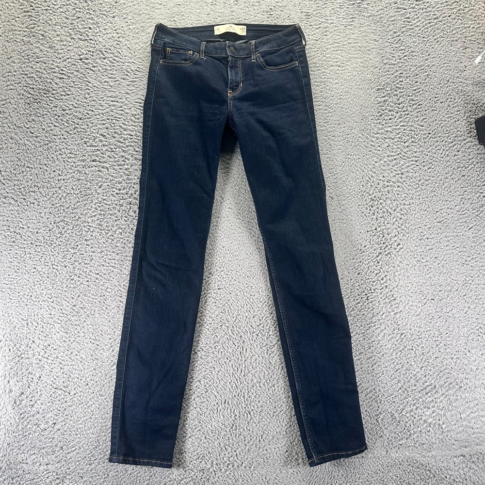 Hollister Jeans Womens 5 Blue Cotton Denim Skinny Leg Travel Workwear Stretch